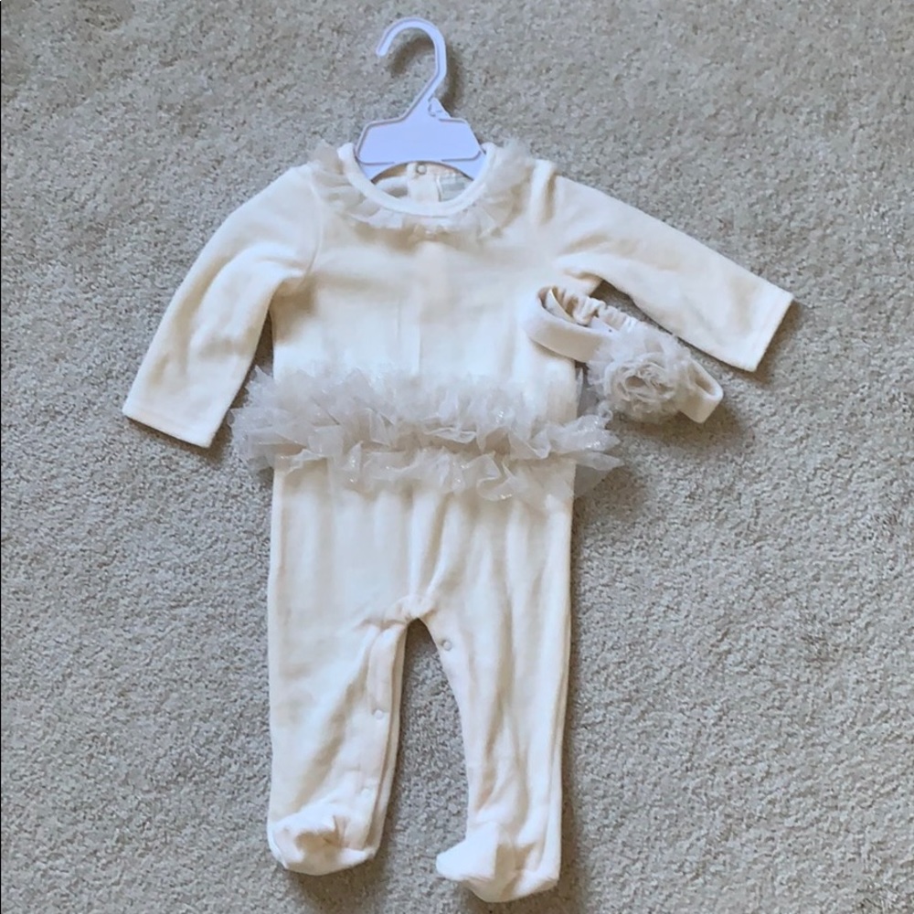 Soft cream colored coverall- NWT